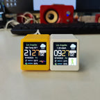 Smart desktop electronic clock WIFI weather and weather station small TV digital ornament