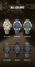 Top Brand NAVIFORCE  Men Quartz Watch Sports Shockproof Waterproof Leather Male Fashion Luxury WristWatch Casual Calendar Clock