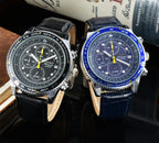 SEIKO Men's Sports Quartz Waterproof Watch, Multifunctional Dial Luminous Hands and Markers, Stainless Steel or Rubber Strap.