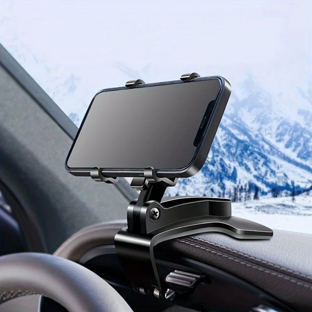 Universal Car Mobile Phone Holder Dashboard Easy Clip Mount Stand Cellphone Stand For GPS Navigation Windshield Hanging Holder