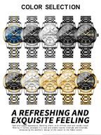 2025 Quartz Watch for Men Luxury Diamonds Gold Watch Waterproof Luminous Stainless Steel Business Men's Quartz Watch Mens Watch