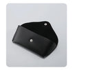 New Sunglasses Cases Large Black New Red Lined Leather Business Litchi Pattern Sunglasses Glasses Case  Eyewear Accessories