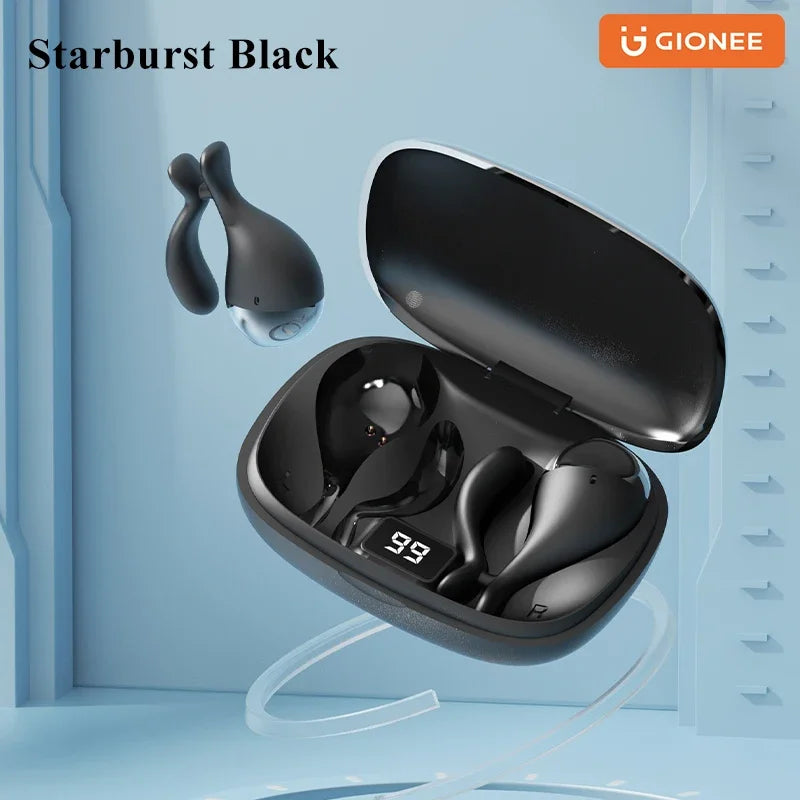 Gionee JL007 Ear Clip Equalize Earphones Wireless Bluetooth Earbuds ENC Noise Reduction Headphones with Mic Smart Equalizer App