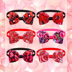 10pc Dog Bow Tie Valentine's Day Dog Grooming Accesories Pink Love Pets Dogs Bowties Neckties Spring  Samll Dog Accessories