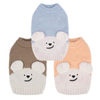 Warm Dog Sweaters Soft Comfortable Fleece Pet Sweaters for Small Dogs Cute Bear Puppy Knitted Coat for Chihuahua Maltese Bichon