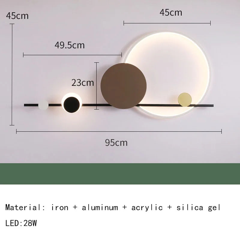 Creative LED Wall Lights Hotel Lobby Living Room Bedroom Wall Lamps Modern Simple Stairs Aisles  Home Indoor Lighting Decor Lamp