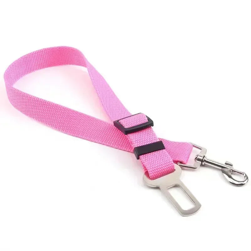 Dog Seat Belt, Dog Car Adjustable Seatbelts for Vehicle Nylon Pet Safety Heavy Duty & Elastic Car Harness for Dogs