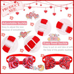 10pc Dog Bow Tie Valentine's Day Dog Grooming Accesories Pink Love Pets Dogs Bowties Neckties Spring  Samll Dog Accessories