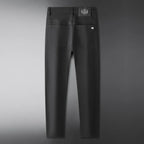 WhiteJeans Men's High-End European Style Jeans Lightweight Luxury Trendy Long Pants Business Casual Pants For Spring 2024