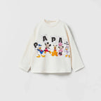 Long Sleeve Tshirt Printing Base Shirt Thin Cotton Soft Early Spring Wear Toddler Girls New Cartoon Fashion Round Neck T