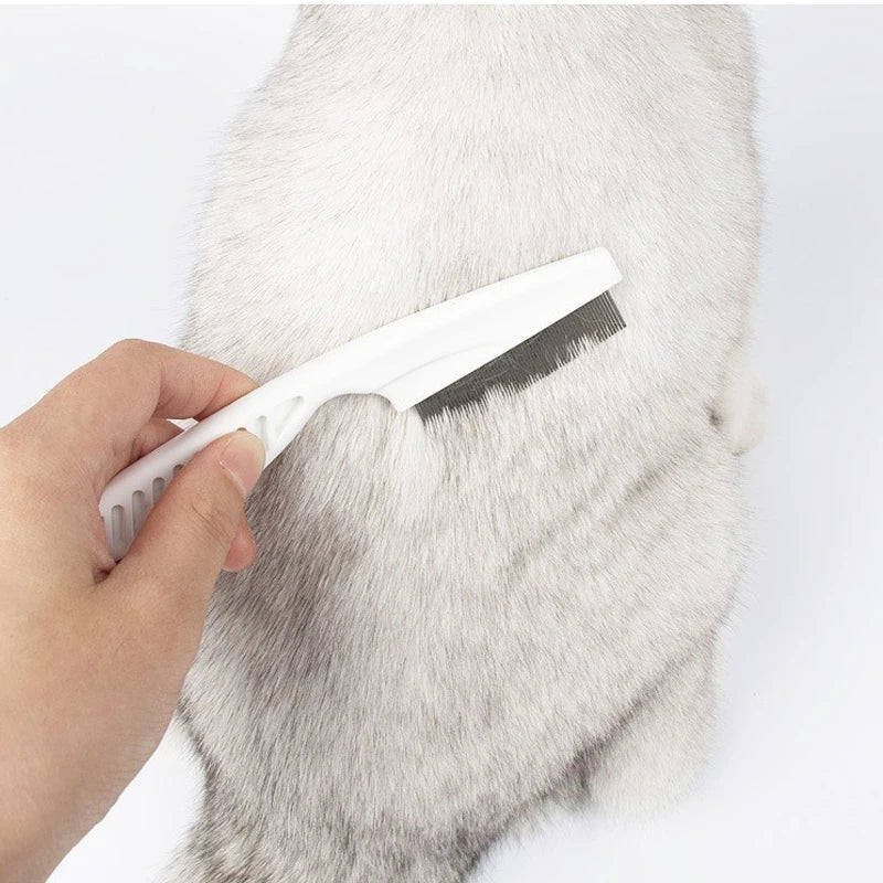 Stainless Steel Flea Comb Pro - Efficient Flea and Tick Remover, Gentle Pet Grooming Tool, Professional-Grade Comb for Dogs, Cat