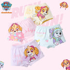 4PCS Genuine Paw Patrol Skye Girl Children Cotton Underwear Printing Panties Kids Short Panties Underpants Girls Briefs Panties