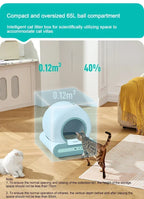 Tonepie Automatic Cat Litter Box Self-Cleaning APP Control 65L Smart Cat Toilet Electric Ion Deodorizati Detachable Tonepie Ti+