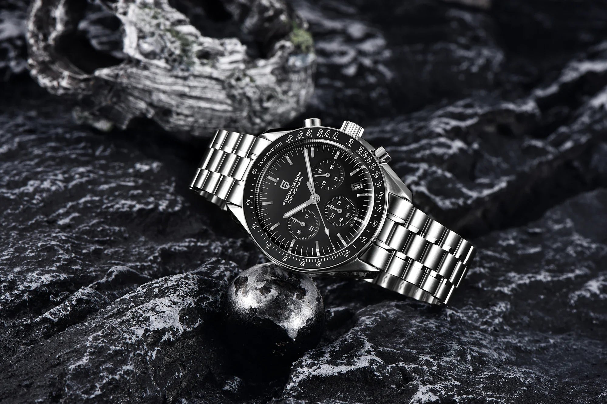2025 New PAGANI DESIGN Moon V6 Men's Watches Luxury Quartz Watch For Man Chronograph VK63 Men Gift AR Sapphire Mirror Luminous