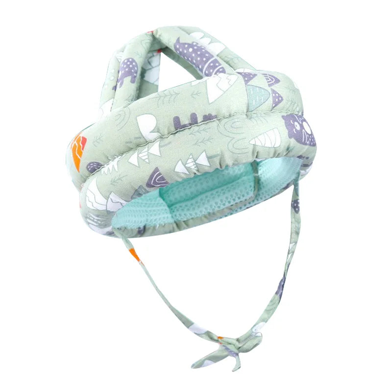 Infant Toddler Cartoon Mesh Safety Helmet Baby Kids Head Protection Hat for Walking Crawling Children Learns To Walk Bump Caps
