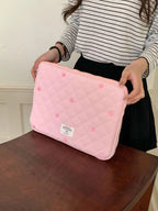 Cute Print Love Embroidery Laptop Bag 11 13.3 14 15 15.6 16 Inch Computer Bag Protection Case Laptop Sleeve Computer Case Bag