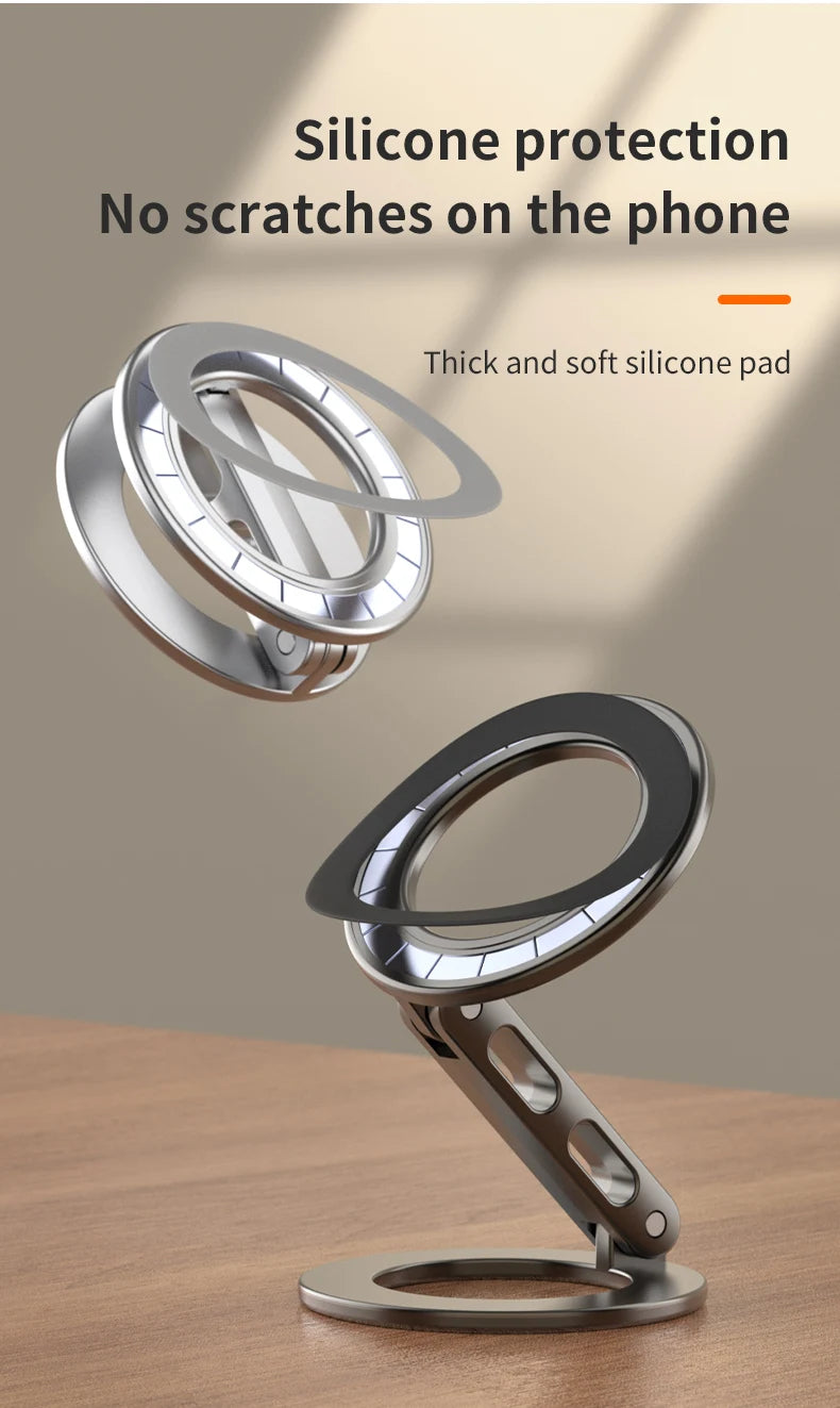 Double Magnetic Cell Phone Ring Holder Compatible with iPhone 16 12 13 12 eries MagSafe Removable Cell Phone Grip tablet ipad
