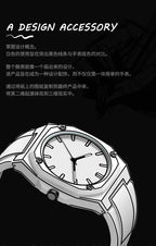 Creative Black and White Sketching Fashion Brand Men's Quartz Watch Casual Plastic Strap Waterproof Calendar Women's Watch