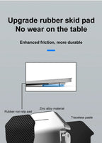 2Pcs Desktop Foldable Laptop Stand Base Portable Small Metal Base Universal Anti-Slip Stand Adjustable Notebook Cooling Holder