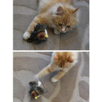 Interactive Electronic Cat Toy Sparrow Shaped Bird Simulation Sound Toy Plush Cats Pets Teasing Toys Kitten Chirping Bird Toys
