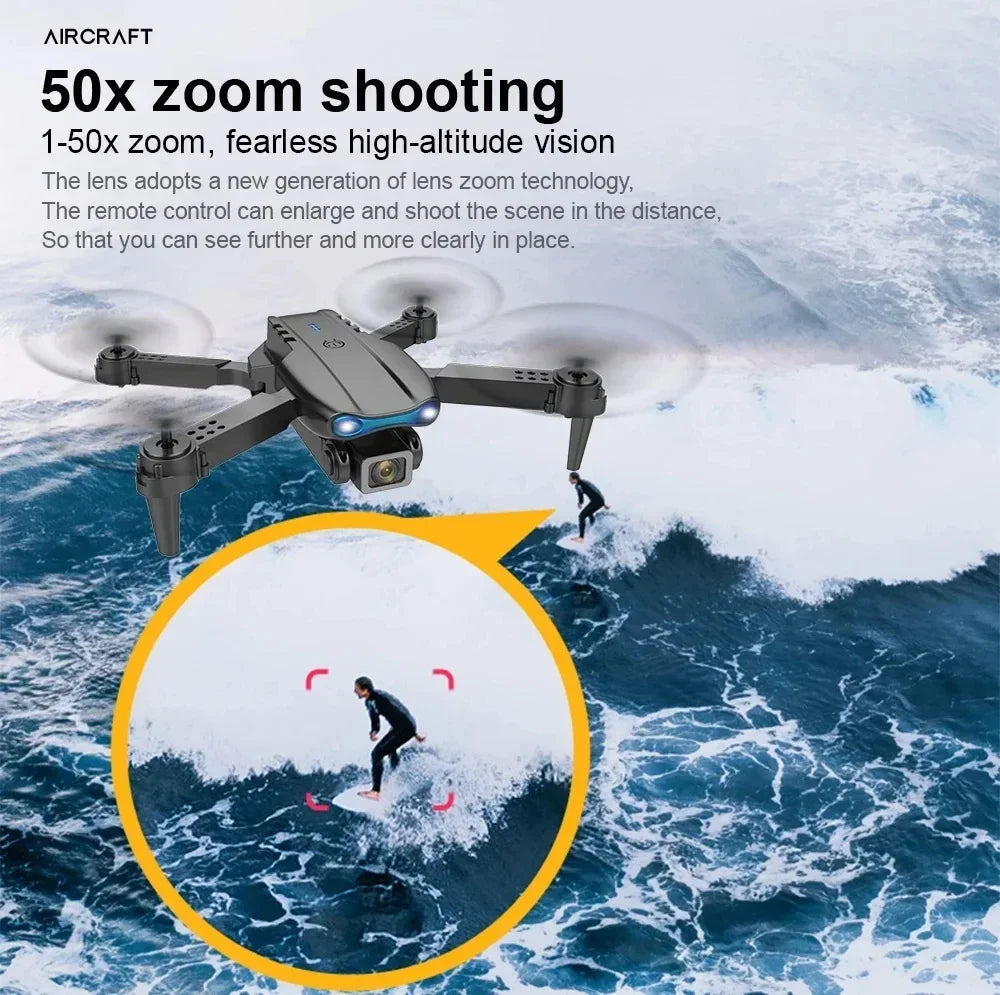 Professional HD E99Pro Drone 4k Dual WIFI fpv Quadcopter Aircraft with Obstacle Avoidance for Aerial Photography Drone Camera