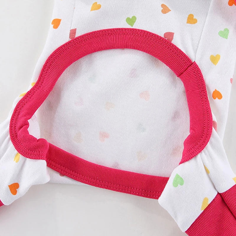 Luxury Dog Jumpsuits Pet Dog Clothes for Small Dogs Soft Cotton Puppy Pajamas Cute Print Cat Jumpsuits Pet Overalls Dog Costumes