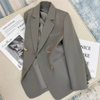 2025 Spring and Autumn New Korean fashion British Style Solid Blazer Women Clothing French Texture Fashion Small Suit Coat Women