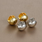 2025 Gold Silver Color Ball Round Simple Hight Quality Luxury Earrings Punk Geometric Stud Earrings For Women Party Jewelry Gift