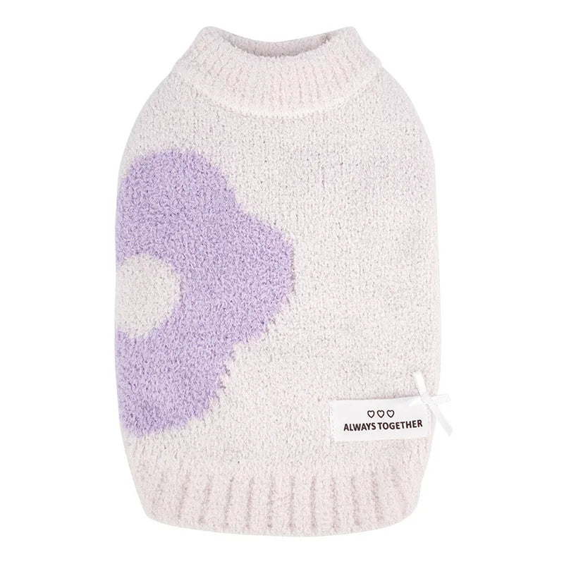 Warm Dog Sweaters Soft Comfortable Fleece Pet Sweaters for Small Dogs Cute Bear Puppy Knitted Coat for Chihuahua Maltese Bichon