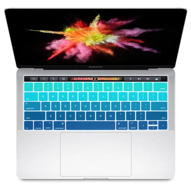 US Version English Language Silicone Keyboard Cover Skin For MacBook Pro 13 15 Retina TouchBar A1989 A1990 A2159 A1706 A1707