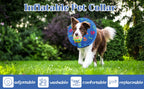 Soft Inflatable Dog Collar Elizabeth Cone Alternative, Post-Surgery Recovery Donut for Small to Large Dogs, Stops Licking Wounds