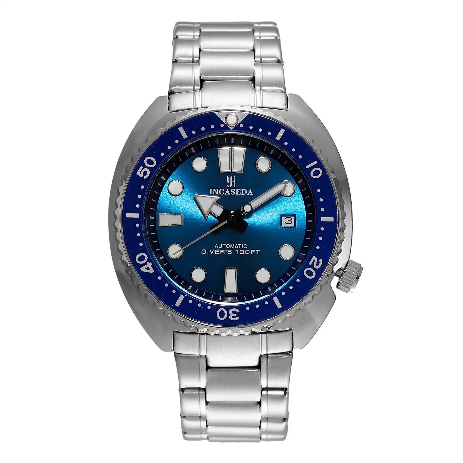 New INCASEDA top brand luxury fashion men's business watch super luminous men's automatic mechanical watch