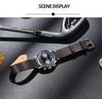 ADDIESDIVE Retro Quartz Watch for Men VK64 Multifunctional 24 Hour Chronograph Watches Bubble Mirror Glass 100m Dive Wristwatch