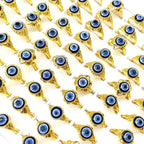 Wholesale 20pcs Evil Blue Eye  Metal Alloy Rings Jewelry