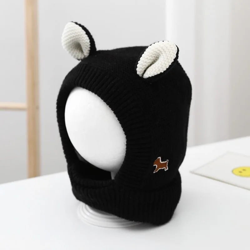 Quiet Dog Ear  Pet Ears Covers Knitted Hat Relief Winter Warm  Hat for dogs warm pet puppy dog ears in winter Christmas Gift
