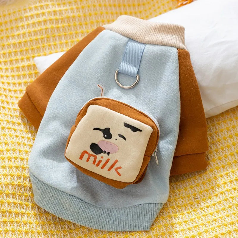 Luxury Dog Clothes for small Dogs Puppy Hoodie Dress for Bulldog Chihuahua Harness Sweatshirt Pets Costume Winter Dog Coat 2025