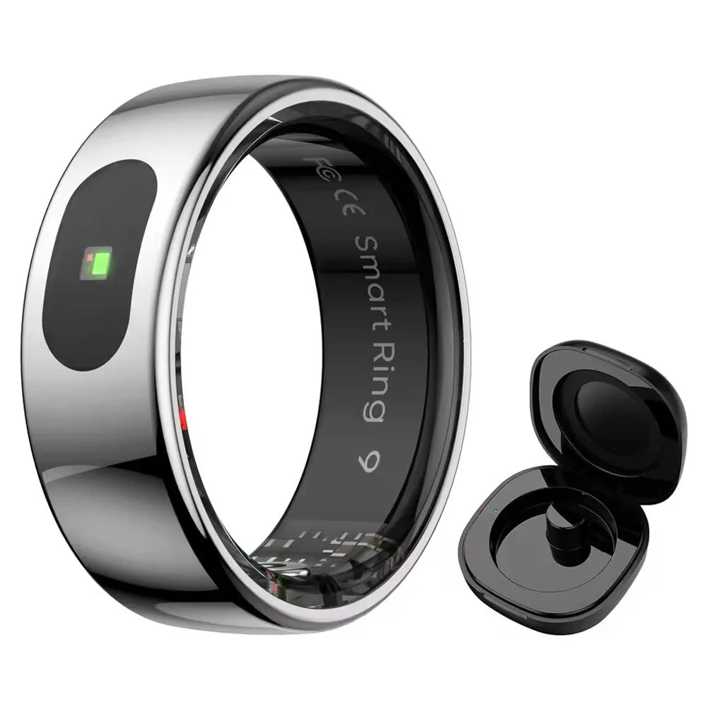 For Xiaomi Smart Ring Bluetooth Health Monitor Heart Rate Blood Oxygen Sleep Temperature Gesture Control Waterproof Sport Rings