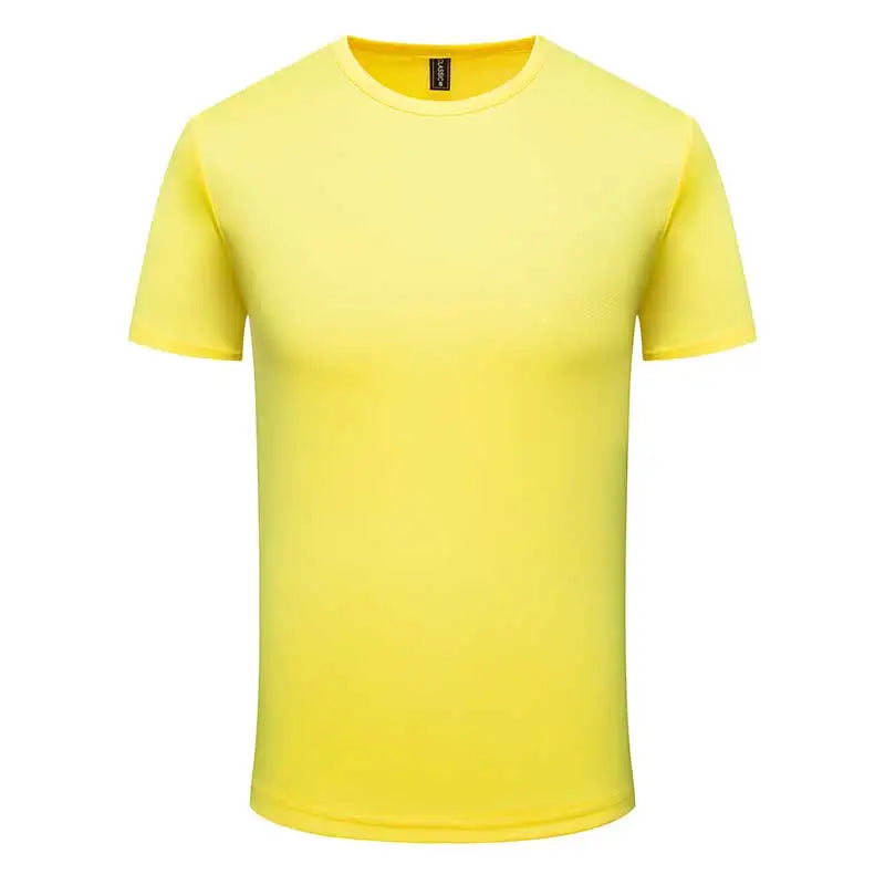 Multicolor Quick Dry T Shirt Summer Short Sleeve Fitness Shirt Running Football Jersey Training Workout Breathable Sportswear