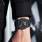 Creative Black and White Sketching Fashion Brand Men's Quartz Watch Casual Plastic Strap Waterproof Calendar Women's Watch
