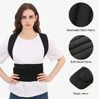 Adjustable Back Posture Corrector With Breathable Shoulder Straps And Waist Belt For Boys And Girls To Relieve Back Strain