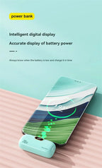 Oneplus  Mini Capsule 30000mAh Power Bank Portable Mobile Power Supply Emergency External Battery Fast Charger For iPhone Xiaomi