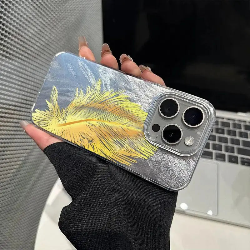 Sun Flower INS Phone Case For iPhone 16 15 14 13 12 11 Pro Max 16E XS XR 7 8 Plus SE2 Starry Sky Pattern Cover Shockproof Cover