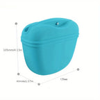 Silicone Dog Treat Bag Pet Portable Dog Training Waist Bag Waterproof Dog Snack Training Bag with Magnetic Clip Pet Outing