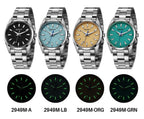BERNY Watches for Men Luminous AR Sapphire Classic Dress Business Quartz Men's Watch 10ATM Elegant Fashion Casual Wristwatch