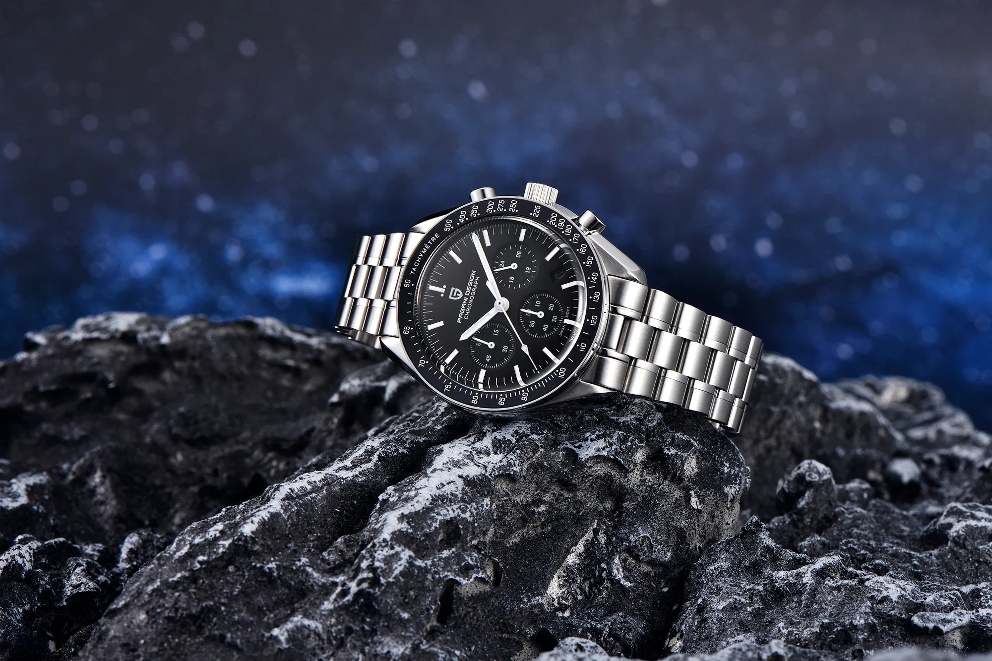 2025 New PAGANI DESIGN Moon V6 Men's Watches Luxury Quartz Watch For Man Chronograph VK63 Men Gift AR Sapphire Mirror Luminous