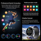 Sapphire Glass AMOLED Blood Pressure Smart Watches ECG Blood Oxygen Blood Pressure Air Pump Sport Health Tracking Smartwatch NFC
