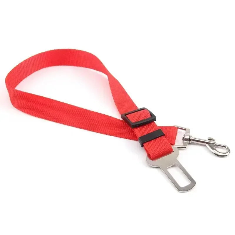 Dog Seat Belt, Dog Car Adjustable Seatbelts for Vehicle Nylon Pet Safety Heavy Duty & Elastic Car Harness for Dogs