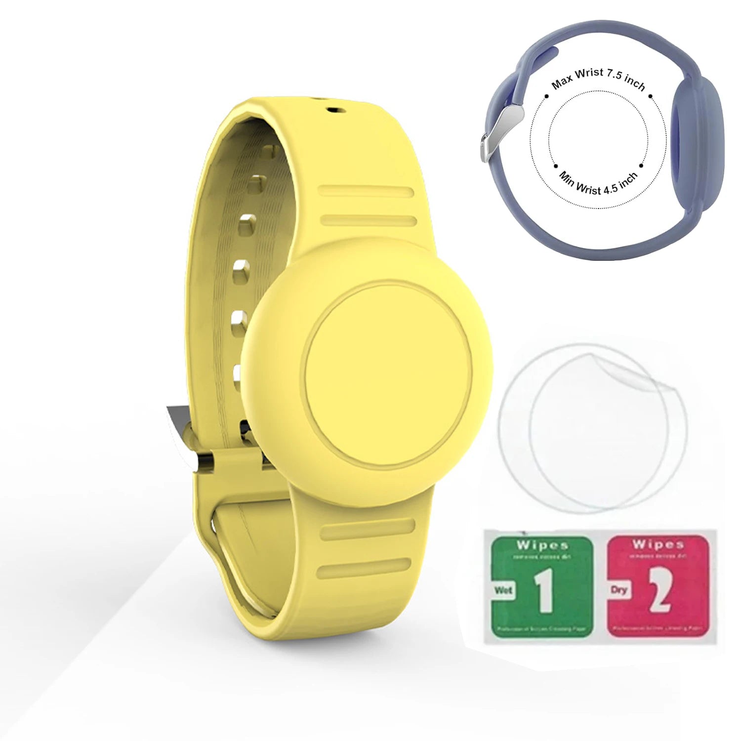 Airtag Bracelet for Kids Waterproof, Silicone Wristband Case Cover for Anti-lost Band StraP Hidden Accessories for Toddler Child