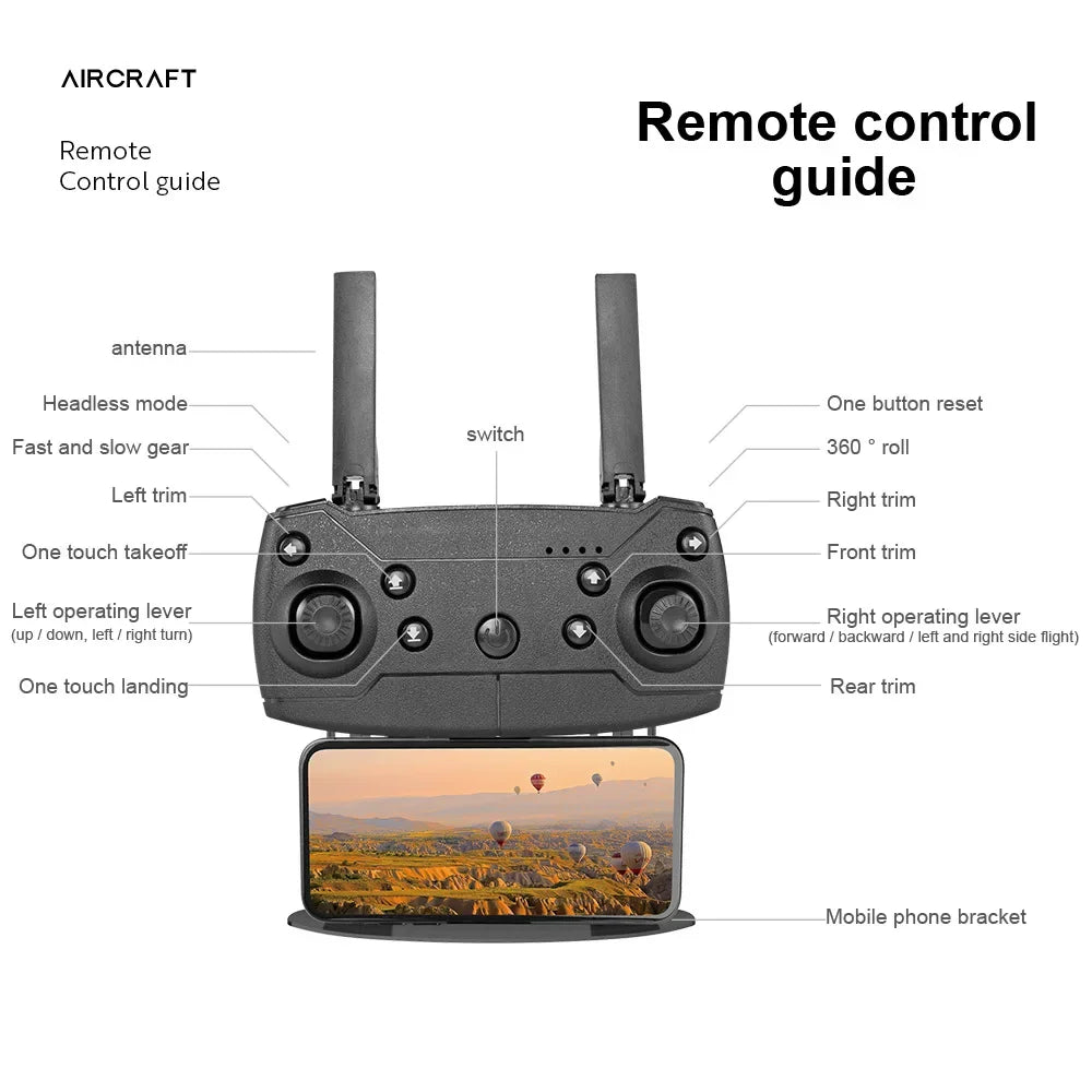 Professional HD E99Pro Drone 4k Dual WIFI fpv Quadcopter Aircraft with Obstacle Avoidance for Aerial Photography Drone Camera
