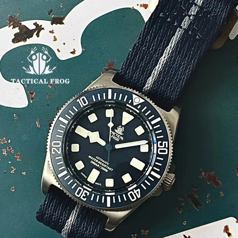 Tactical Frog Titanium Watch FXD Diving 42mm NH35 Automatic Mechanical Movement Sapphire BGW9 Luminous 200M Dive Men Wristwatch